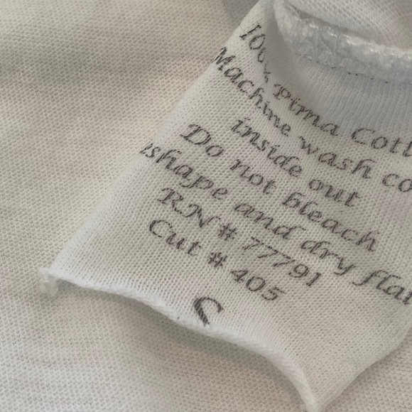 STEPHANIE B WHITE TUXEDO TEE SHIRT SMALL NWOTS! - Picture 15 of 16